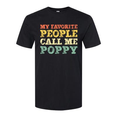 My Favorite People Call Me Poppy Softstyle® CVC T-Shirt