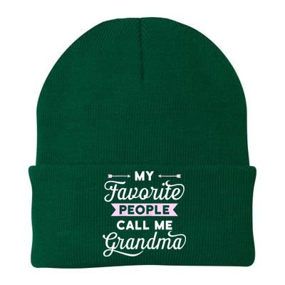 My Favorite People Call Me Grandma Knit Cap Winter Beanie