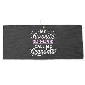 My Favorite People Call Me Grandma Large Microfiber Waffle Golf Towel