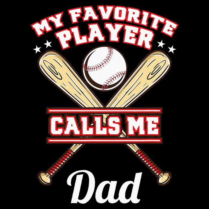 My Favorite Player Calls Me Dad Baseball Drawstring Bag