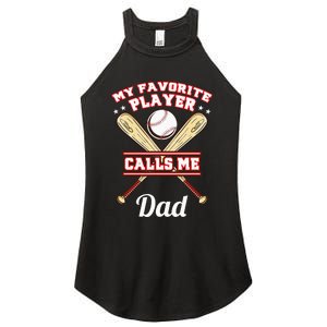 My Favorite Player Calls Me Dad Baseball Women's Perfect Tri Rocker Tank