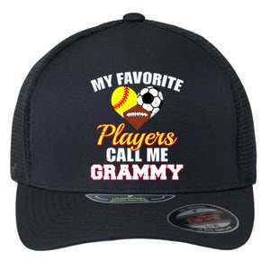 My Favorite Players Softball Soccer Football Grammy Flexfit Unipanel Trucker Cap