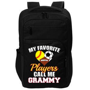 My Favorite Players Softball Soccer Football Grammy Impact Tech Backpack