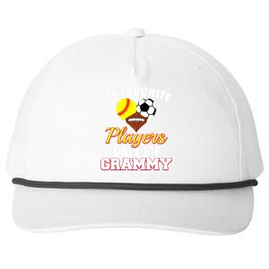 My Favorite Players Softball Soccer Football Grammy Snapback Five-Panel Rope Hat