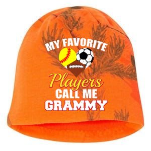 My Favorite Players Softball Soccer Football Grammy Kati - Camo Knit Beanie