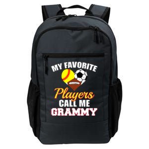 My Favorite Players Softball Soccer Football Grammy Daily Commute Backpack