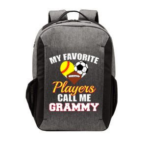 My Favorite Players Softball Soccer Football Grammy Vector Backpack