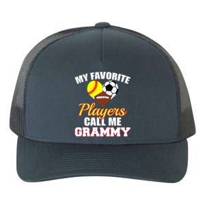 My Favorite Players Softball Soccer Football Grammy Yupoong Adult 5-Panel Trucker Hat