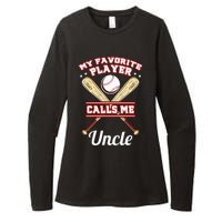 My Favorite Player Calls Me Uncle Baseball Womens CVC Long Sleeve Shirt