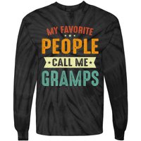 My Favorite People Call Me Gramps Tie-Dye Long Sleeve Shirt