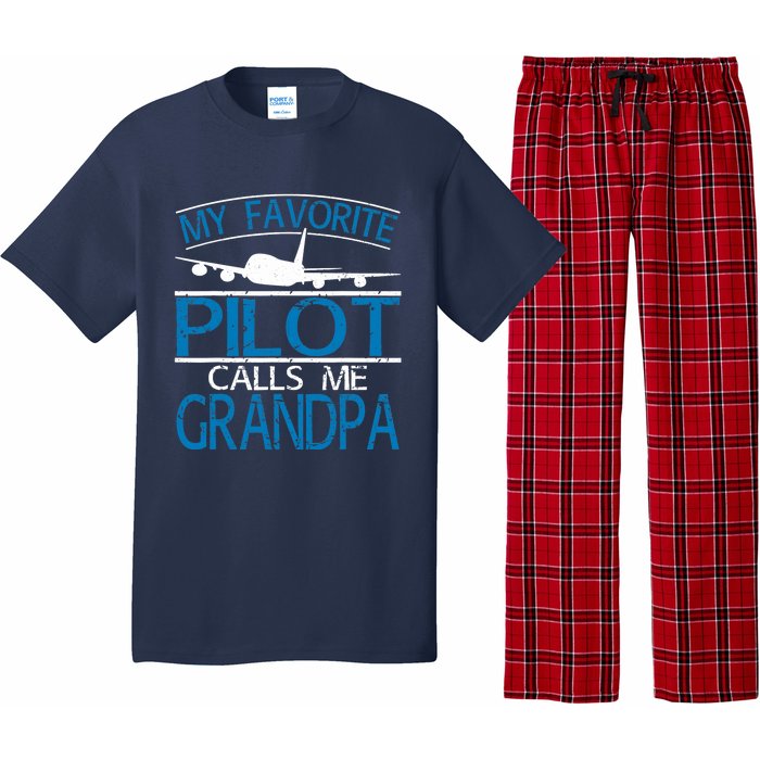 My Favorite Pilot Calls Me Grandpa Pajama Set