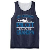 My Favorite Pilot Calls Me Grandpa Mesh Reversible Basketball Jersey Tank