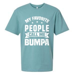 My Favorite People Call Me Bumpa Grandpa Papa Dad Cute Gift Sueded Cloud Jersey T-Shirt