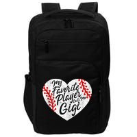 My Favorite Player Calls Me Gigi Baseball Heart Cute Grandma Impact Tech Backpack