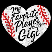 My Favorite Player Calls Me Gigi Baseball Heart Cute Grandma Impact Tech Backpack