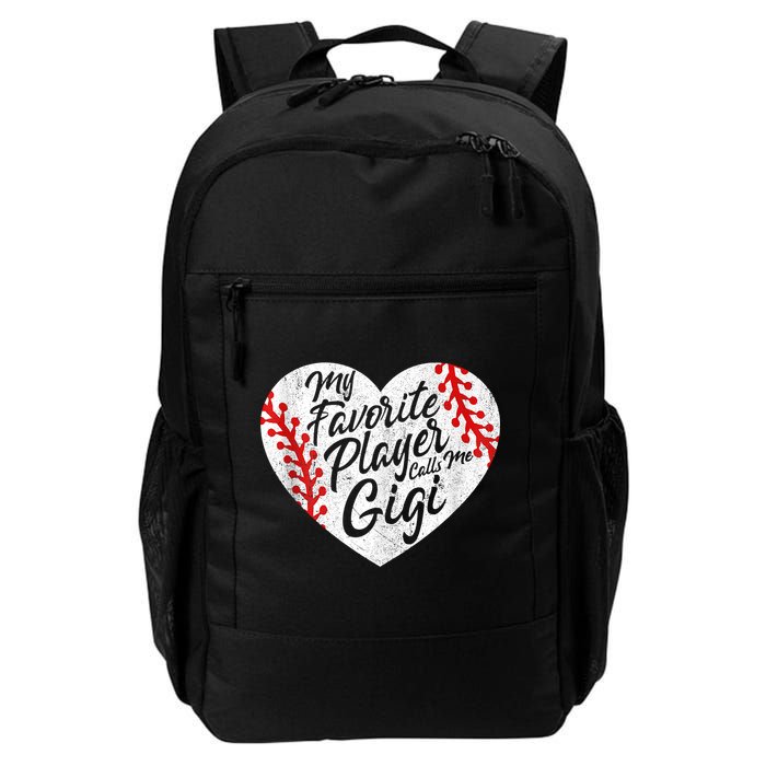 My Favorite Player Calls Me Gigi Baseball Heart Cute Grandma Backpack