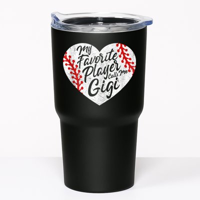 My Favorite Player Calls Me Gigi Baseball Heart Cute Grandma Tumbler