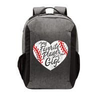 My Favorite Player Calls Me Gigi Baseball Heart Cute Grandma Vector Backpack