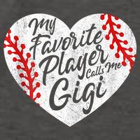 My Favorite Player Calls Me Gigi Baseball Heart Cute Grandma Vector Backpack