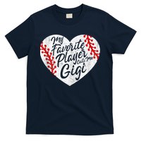 My Favorite Player Calls Me Gigi Baseball Heart Cute Grandma T-Shirt