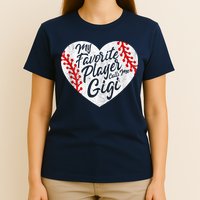 My Favorite Player Calls Me Gigi Baseball Heart Cute Grandma T-Shirt