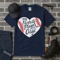 My Favorite Player Calls Me Gigi Baseball Heart Cute Grandma Tall T-Shirt