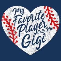 My Favorite Player Calls Me Gigi Baseball Heart Cute Grandma Drawstring Bag