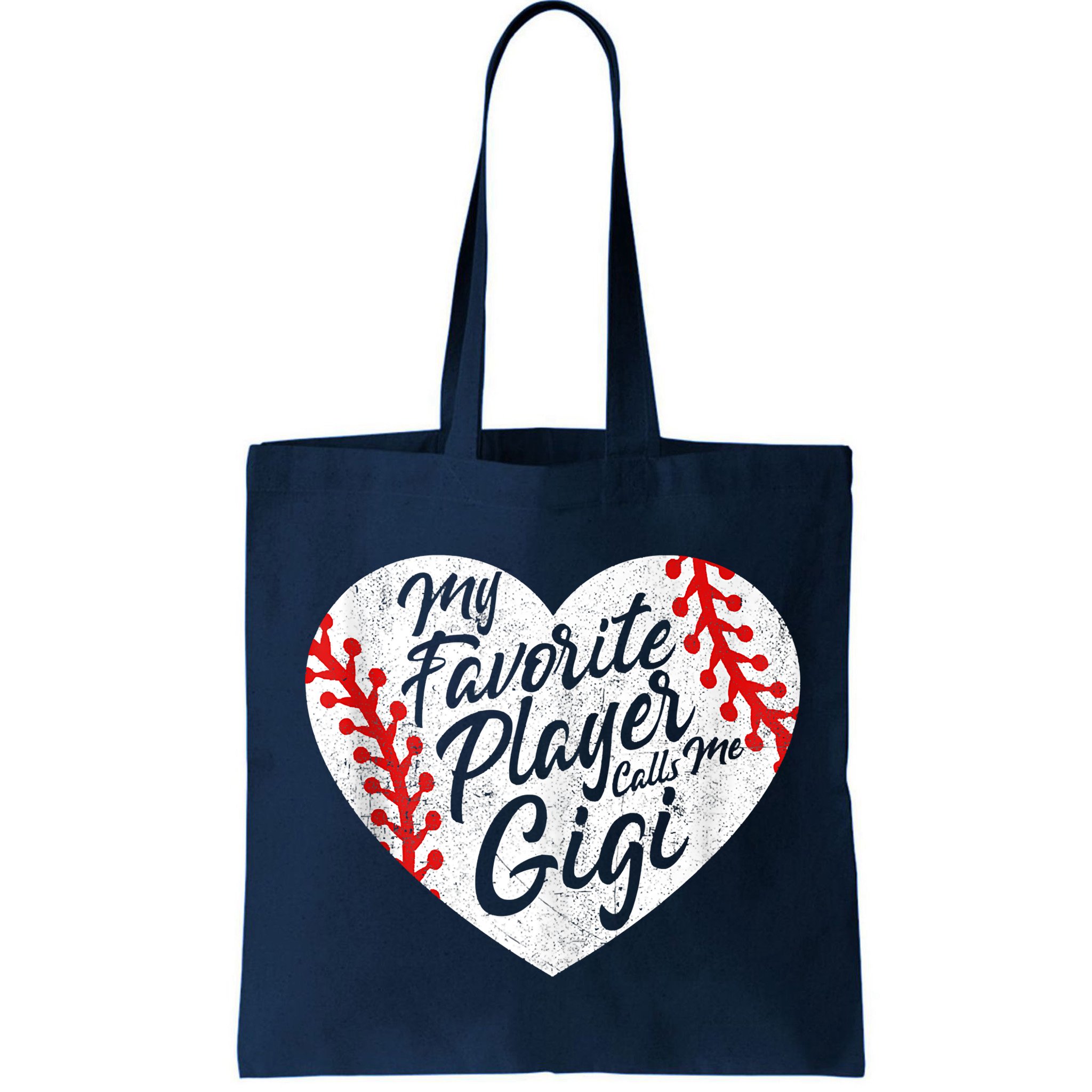 My Favorite Player Calls Me Gigi Baseball Heart Cute Grandma Bag