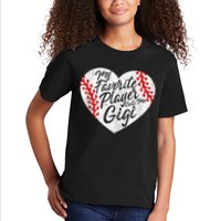 My Favorite Player Calls Me Gigi Baseball Heart Cute Grandma Kids T-Shirt