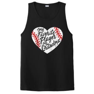 My Favorite Player Calls Me Grandma Baseball Heart Wo's PosiCharge Competitor Tank