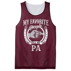 My Favorite People Call Me Pa Grandpa Mesh Reversible Basketball Jersey Tank