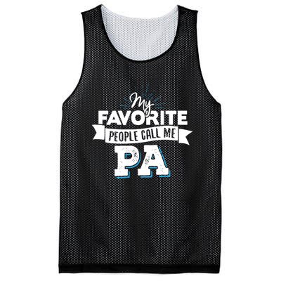 My Favorite People Call Me Pa Mesh Reversible Basketball Jersey Tank