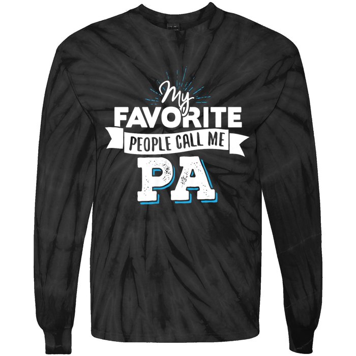 My Favorite People Call Me Pa Tie-Dye Long Sleeve Shirt