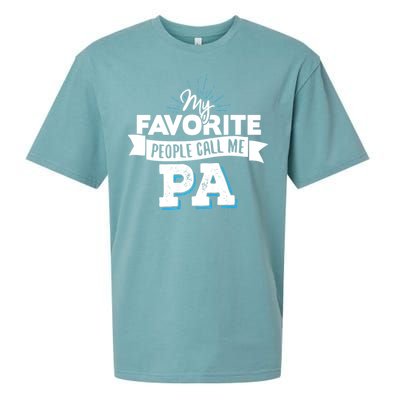 My Favorite People Call Me Pa Sueded Cloud Jersey T-Shirt