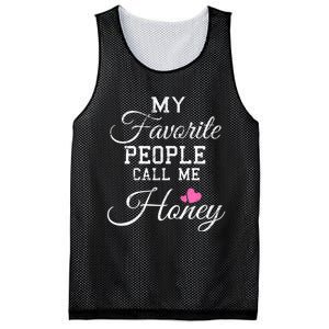 My Favorite People Call Me Honey Mesh Reversible Basketball Jersey Tank