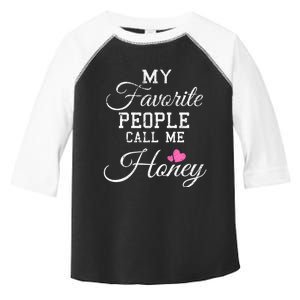 My Favorite People Call Me Honey Toddler Fine Jersey T-Shirt