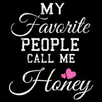 My Favorite People Call Me Honey Short Acrylic Beanie