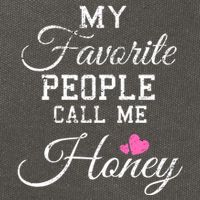My Favorite People Call Me Honey Cotton Canvas Backpack