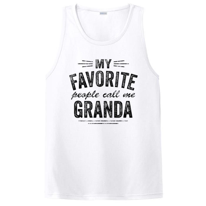 My Favorite People Call Me Granda PosiCharge Competitor Tank