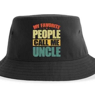 My Favorite People Call Me Uncle Vintage Sustainable Bucket Hat