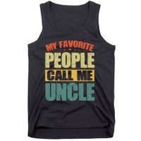 My Favorite People Call Me Uncle Vintage Tank Top