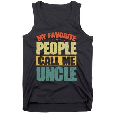 My Favorite People Call Me Uncle Vintage Tank Top