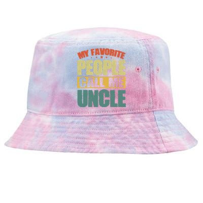 My Favorite People Call Me Uncle Vintage Tie-Dyed Bucket Hat