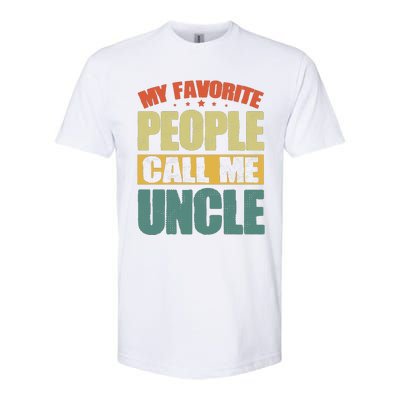 My Favorite People Call Me Uncle Vintage Softstyle CVC T-Shirt