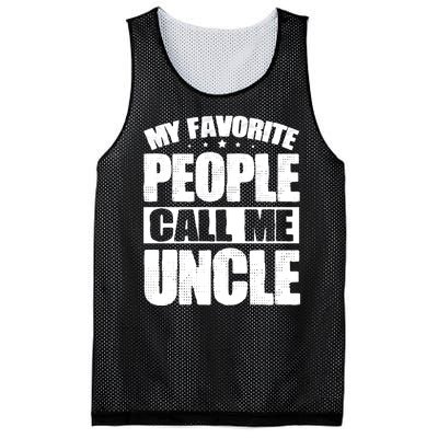 My Favorite People Call Me Uncle Vintage Mesh Reversible Basketball Jersey Tank