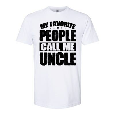 My Favorite People Call Me Uncle Vintage Softstyle CVC T-Shirt