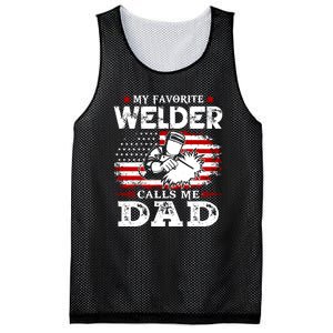 My Favorite Welder  People Call Me Daddy Funny Fathers Day Gift Mesh Reversible Basketball Jersey Tank