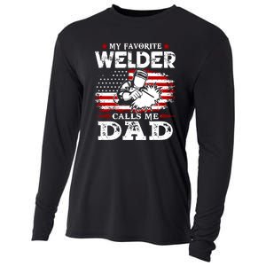 My Favorite Welder  People Call Me Daddy Funny Fathers Day Gift Cooling Performance Long Sleeve Crew