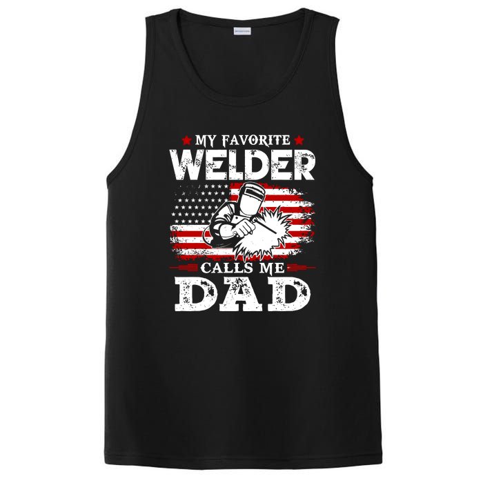 My Favorite Welder  People Call Me Daddy Funny Fathers Day Gift PosiCharge Competitor Tank