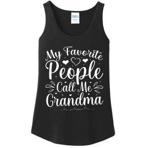 My Favorite People Call Me Grandma Ladies Essential Tank